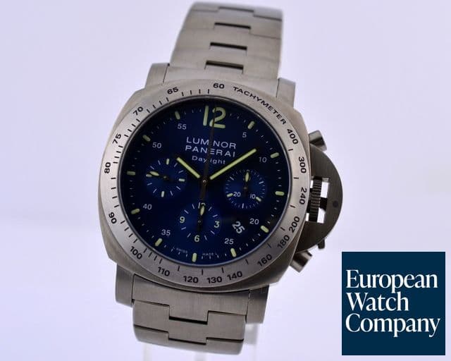 Image of Panerai Luminor Chronograph Daylight Blue Titanium / Titanium