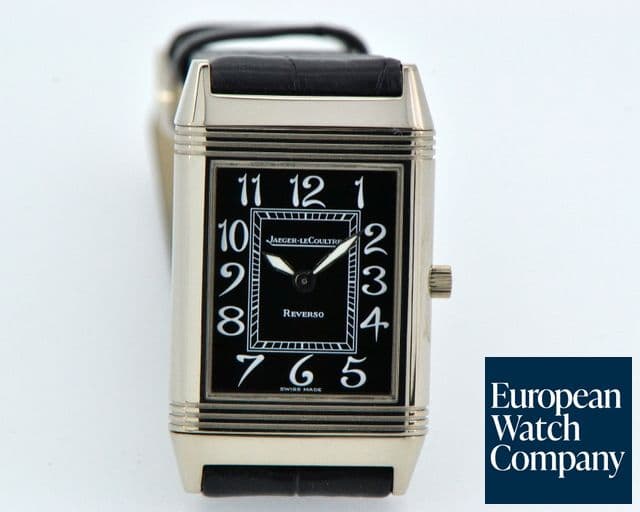 Image of Jaeger LeCoultre Reverso Classique Black Arabic Dial 18K WG