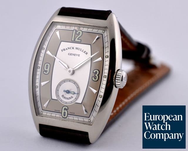 Image of Franck Muller Cintre Curvex Havana Dial 18K WG
