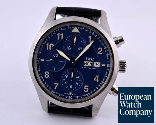 Image of IWC Pilot Chronograph Blue Dial Laureus Limited Edition