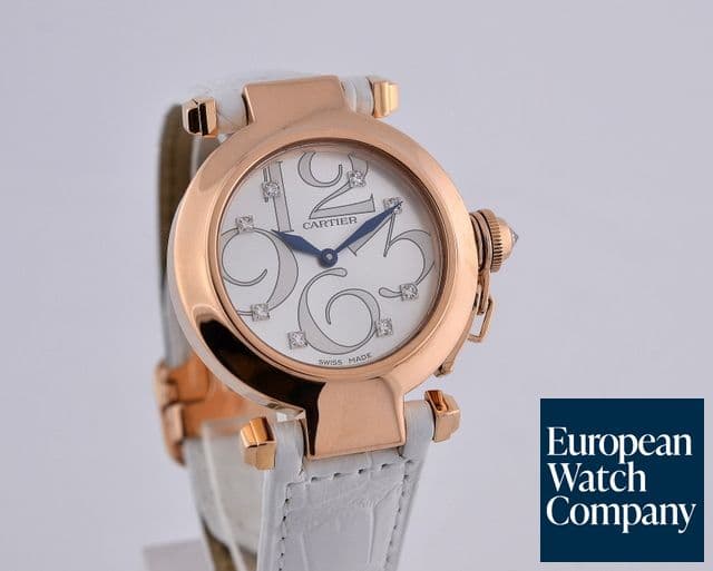 Image of Cartier Pasha 32 Ladies 18K RG 