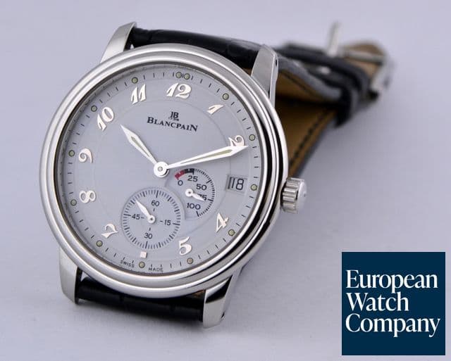 Image of Blancpain Villeret Ultra Slim Power Reserve SS White Dial