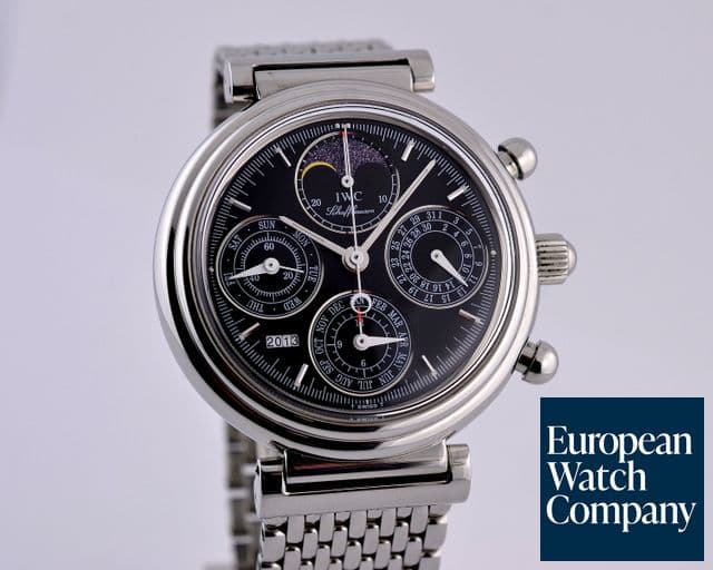 Image of IWC Da Vinci Perpetual Chronograph Black SS/SS