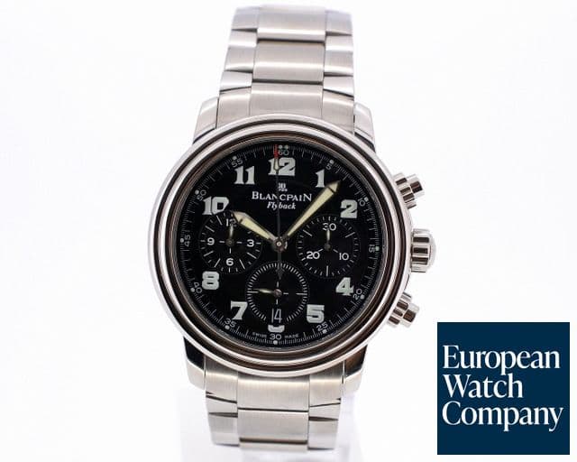 Image of Blancpain Flyback Chronograph Black Dial SS / SS 