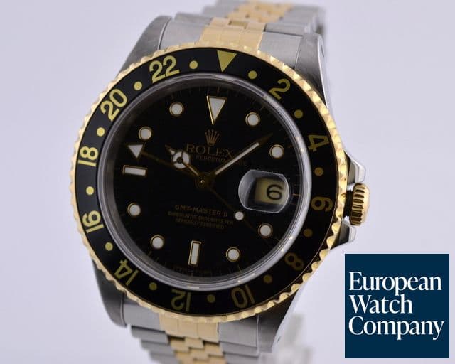 Image of Rolex GMT Master II 18K / SS Black Dial
