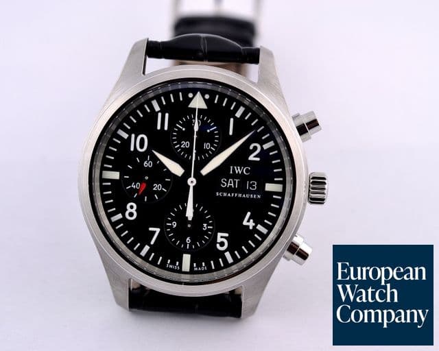 Image of IWC Pilot Chronograph SS / Alligator 