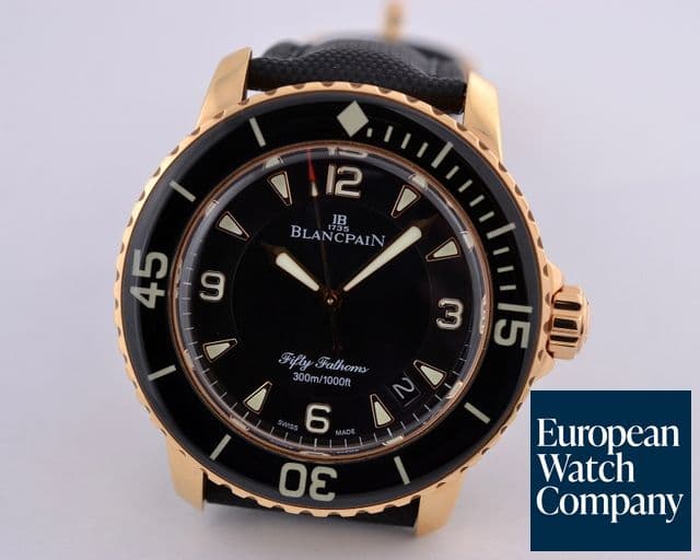 Image of Blancpain Fifty Fathoms 18K RG / Kevlar UNWORN