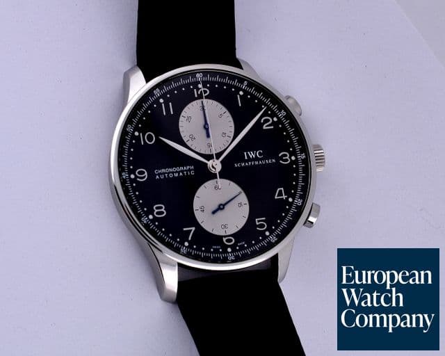 Image of IWC Portuguese Chronograph Black / Silver Dial