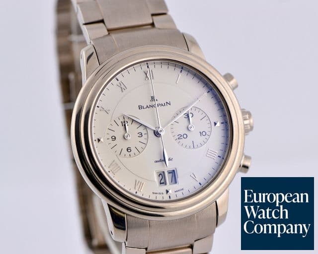 Image of Blancpain Villeret Chronograph Big Date 18K WG / WG