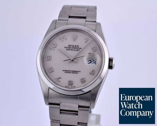 Image of Rolex Datejust Ivory Arabic Dial SS