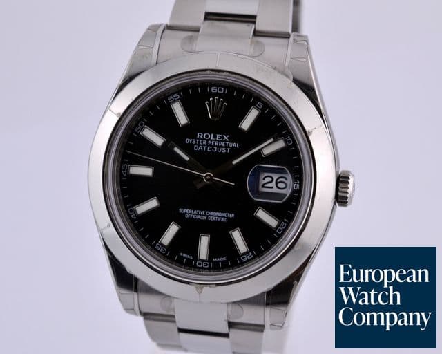 Image of Rolex Datejust II SS Black Dial UNWORN
