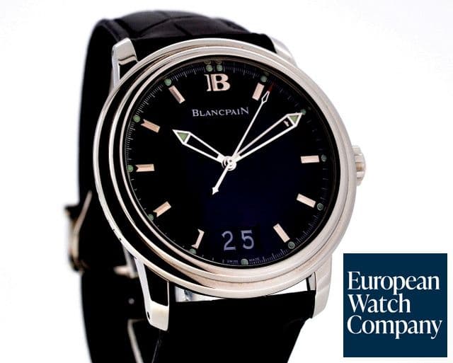 Image of Blancpain Leman Big Date SS Black Dial 40MM
