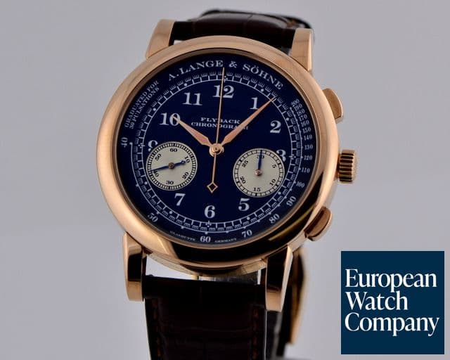 Image of A. Lange and Sohne 1815 Chronograph 18K RG Black Dial