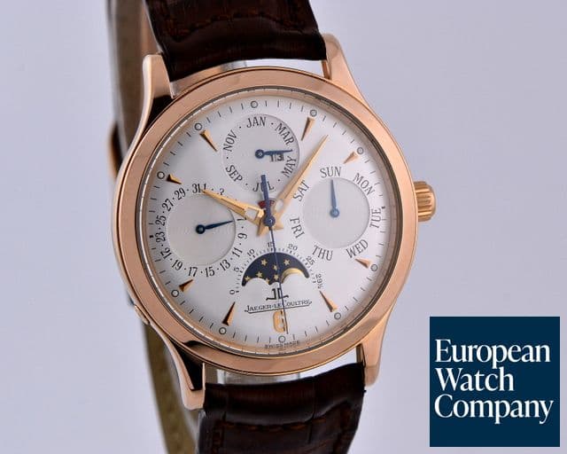 Image of Jaeger LeCoultre Master Perpetual Calendar Silver Dial 18K RG 