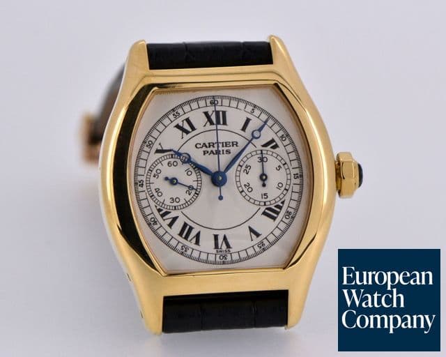 Image of Cartier Privee Collection Tortue Monopoussoir 
Chronograph 18K YG