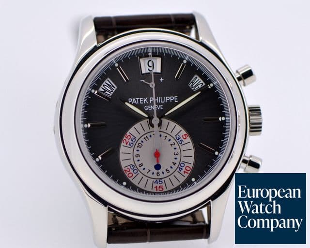 Image of Patek Philippe Annual Calendar Chronograph Platinum Grey Dial 
