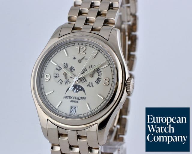 Image of Patek Philippe Annual Calendar Moon Porcelain Dial 18K / 18K 

