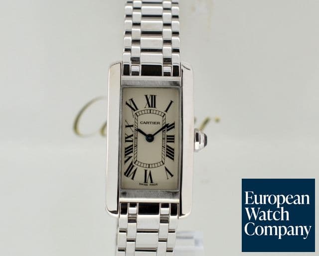 Image of Cartier Small Tank Americaine Quartz 18K White Gold