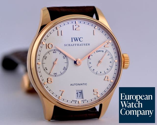 Image of IWC Portuguese 7 Day Automatic 18K Red Gold 
