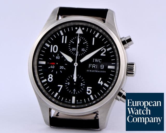 Image of IWC Pilot Chronograph SS / Alligator 
