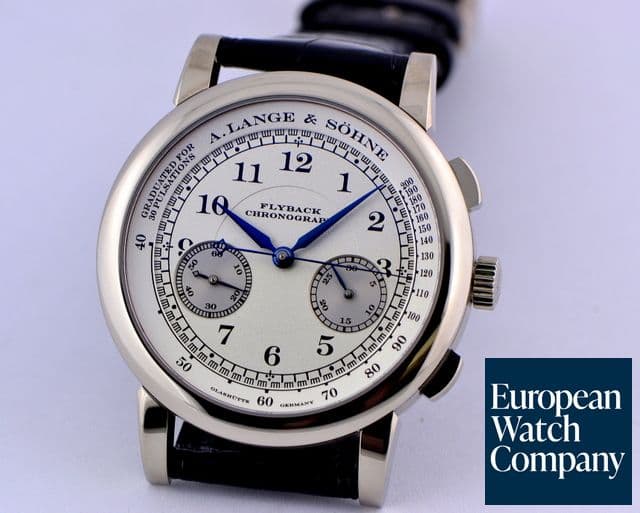 Image of A. Lange and Sohne 1815 Flyback Chronograph Silver Dial 18K WG