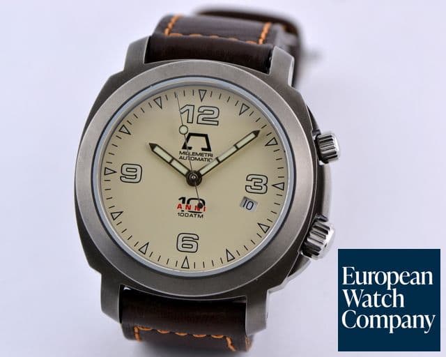 Image of Anonimo Millimetri Opera Meccana 10 Anni SS Ivory Dial