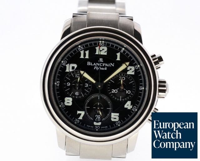 Image of Blancpain Flyback Chronograph Black Dial SS/SS 