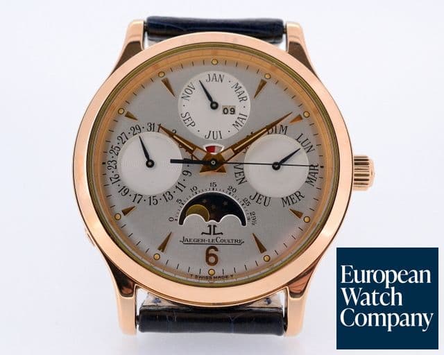 Image of Jaeger LeCoultre Master Perpetual Calendar Silver Dial 18K RG 