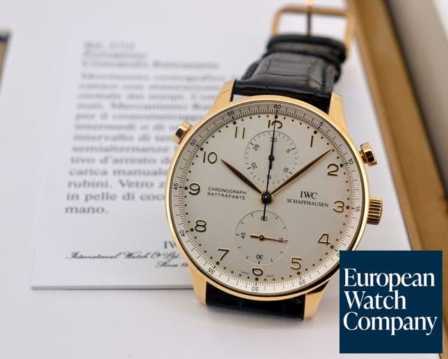 Image of IWC Portuguese Chronograph Split Second 18K Rose Gold