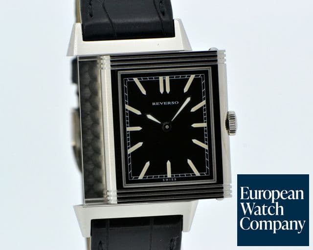 Image of Jaeger LeCoultre Grande Reverso Tribute to 1931 Ultra Thin SS Black Dial