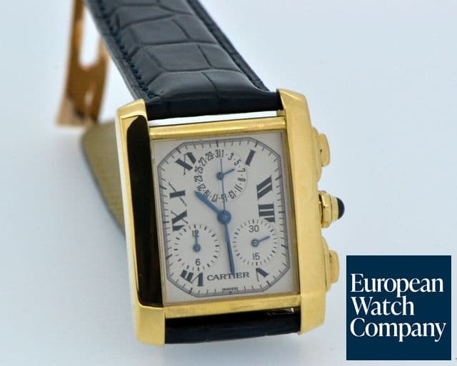 Image of Cartier Tank Francaise Chronograph 18K / Alligator 