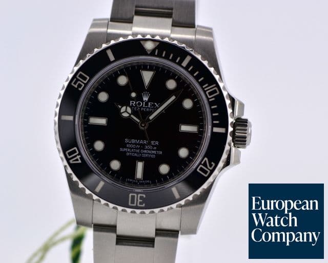 Image of Rolex Submariner "No Date" Ceramic Bezel SS