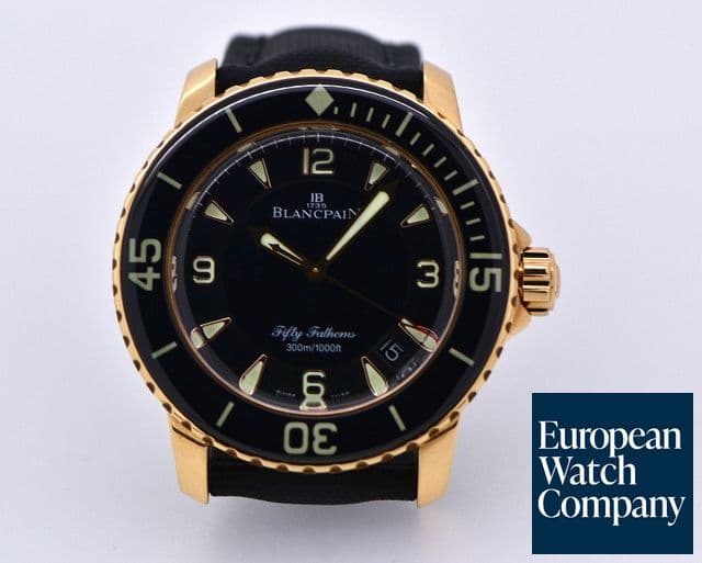 Image of Blancpain Fifty Fathoms 18K RG / Kevlar