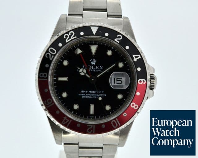 Image of Rolex GMT Master II SS Red / Black Coke Bezel