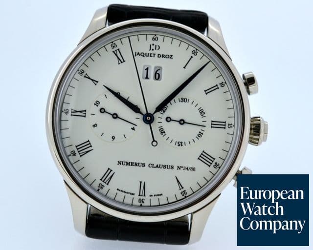 Image of Jaquet Droz Grande Date Chronograph 18K WG Ivory Dial