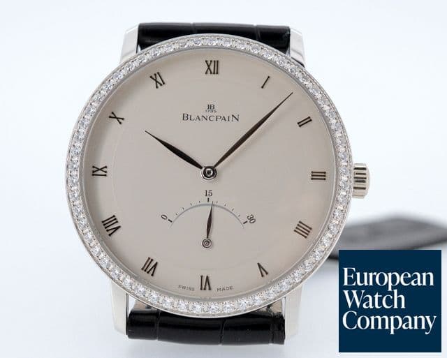 Image of Blancpain Retrograde Seconds 18K WG Diamond Bezel 