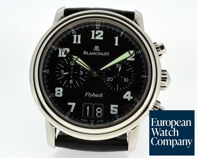 Image of Blancpain Flyback Chronograph Big Date SS Black Dial 40MM