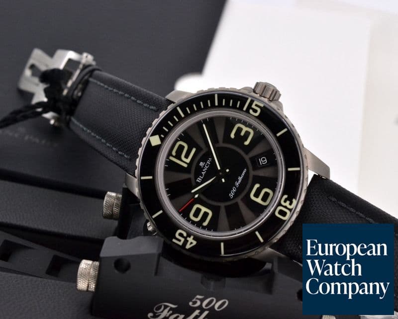 Image of Blancpain 500 Fathoms Titanium Black Dial UNWORN