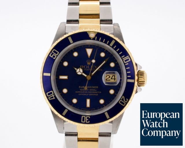 Image of Rolex Submariner 18K / SS Blue Dial 