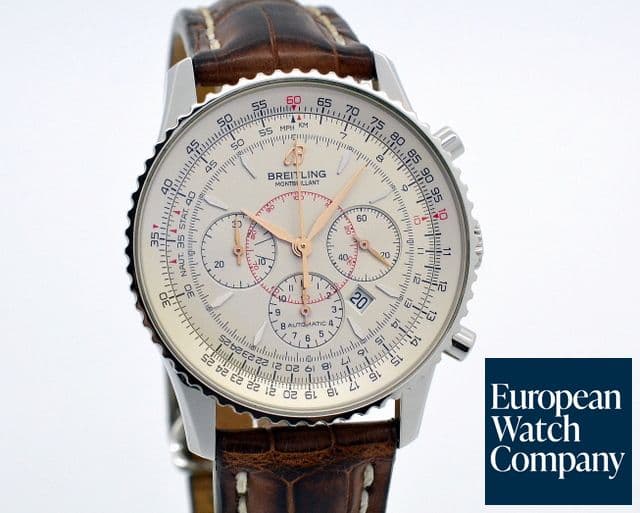 Image of Breitling Navitimer Montbrillant SS Silver Dial 
