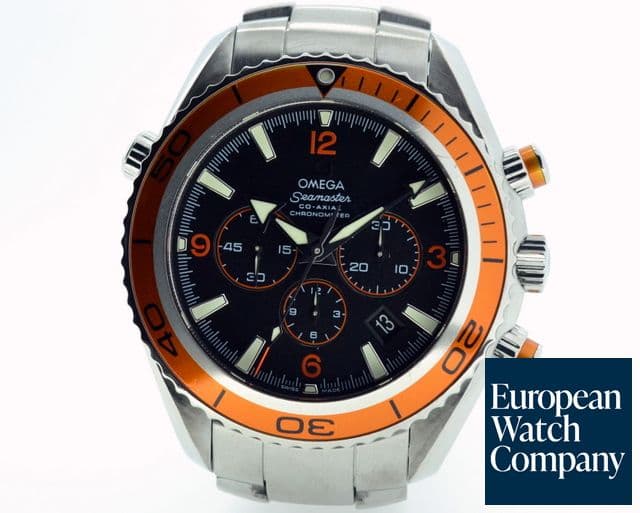 Image of Omega Seamaster Co Axial Planet Ocean SS / SS Orange Bezel