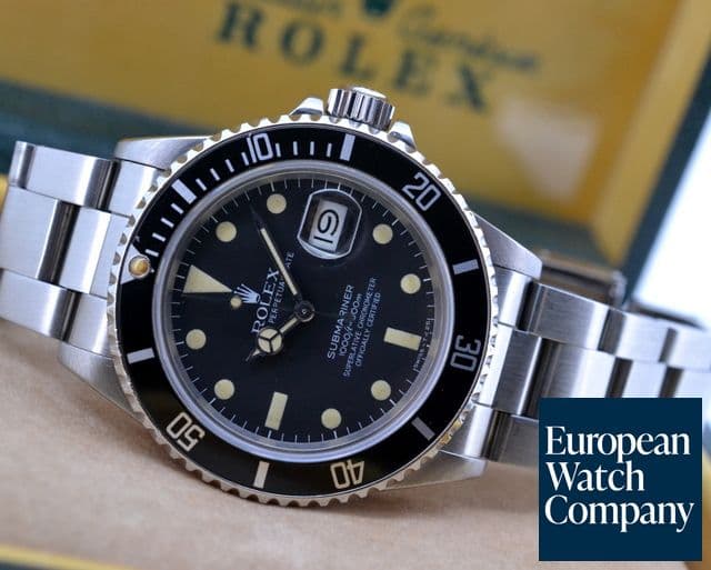 Image of Rolex Transitional Submariner Matte Tritium Dial 1985 