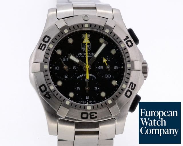 Image of TAG Heuer Aquagraph Automatic Chronograph SS Black Dial