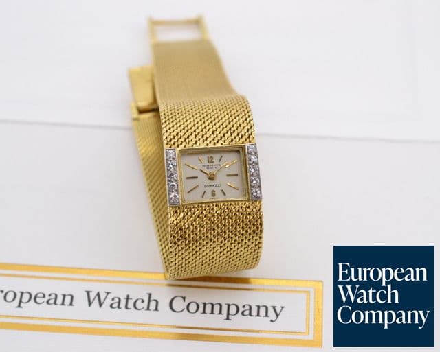 Image of Patek Philippe Ladies Vintage 18K / Yellow Gold Diamond Bezel