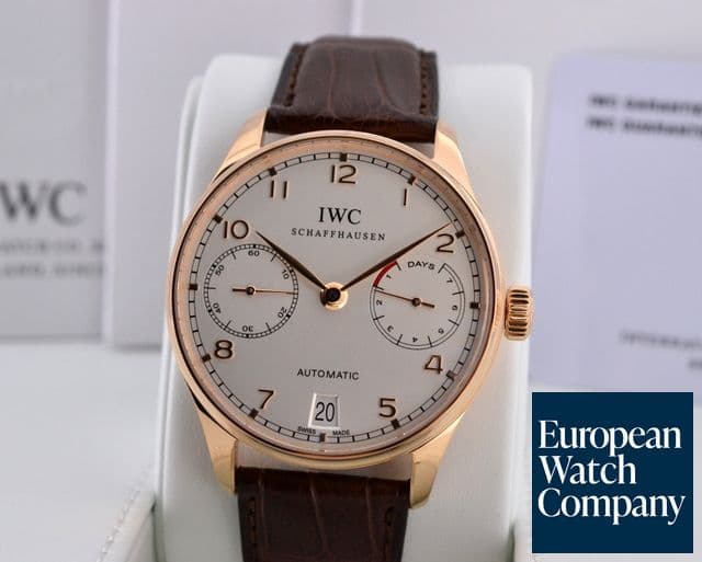 Image of IWC Portuguese 7 Day Automatic 18K Red Gold 