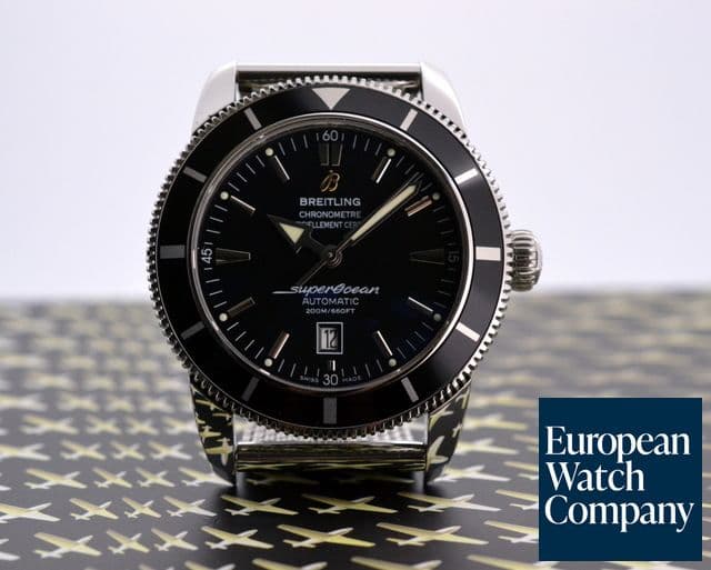 Image of Breitling Aeromarine SuperOcean Heritage 46 Black Dial SS / SS 