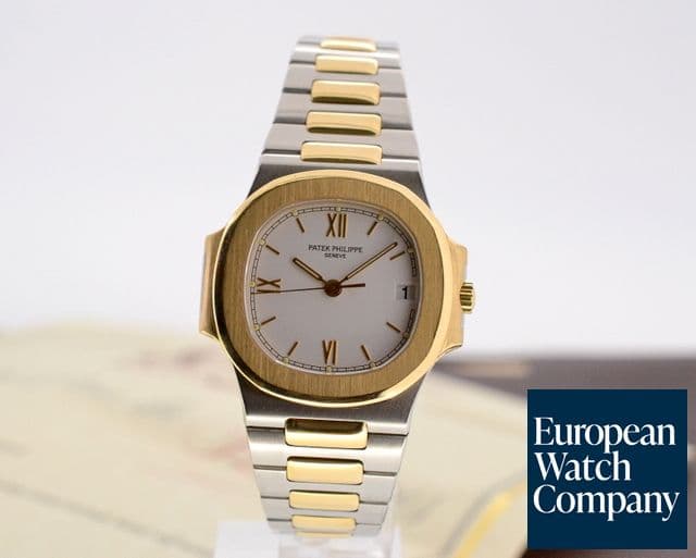 Image of Patek Philippe Nautilus 18K YG / SS White Dial Automatic