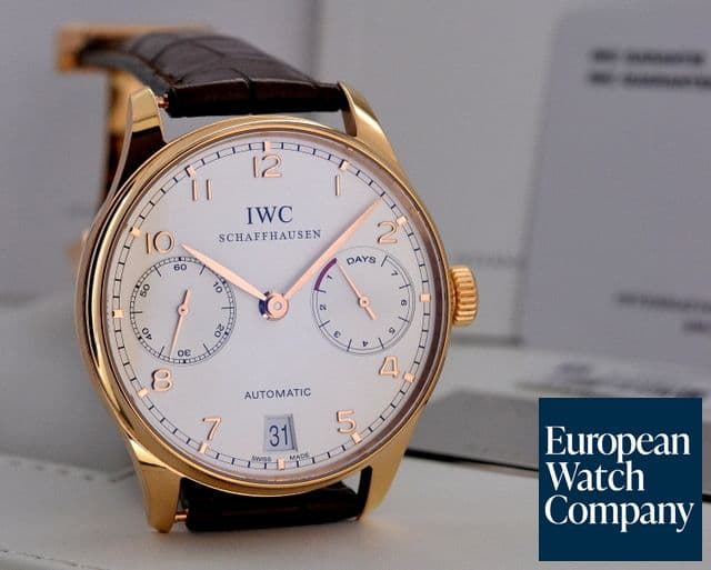 Image of IWC Portuguese 7 Day Automatic 18K Red Gold 
