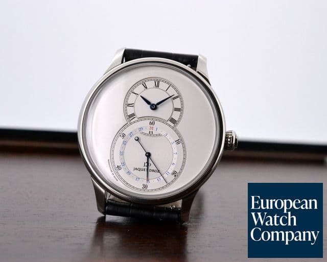 Image of Jaquet Droz Legend Geneva Grande Seconde Quantieme SS Silver Dial 