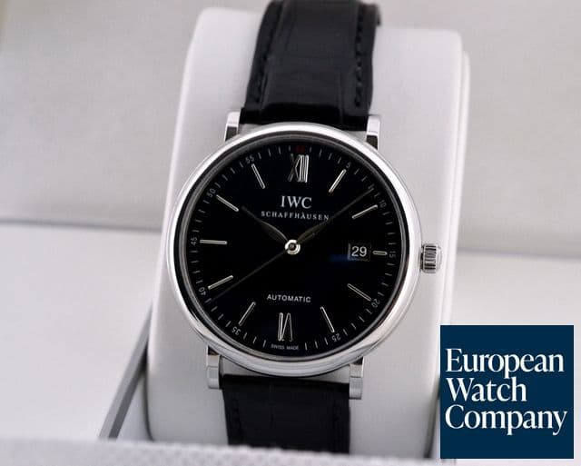 Image of IWC Portofino Automatic 
SS Black Dial 